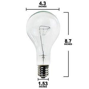 12 Pack of Sunlite 500 Watt PS35 High Wattage, Mogul Base, Clear